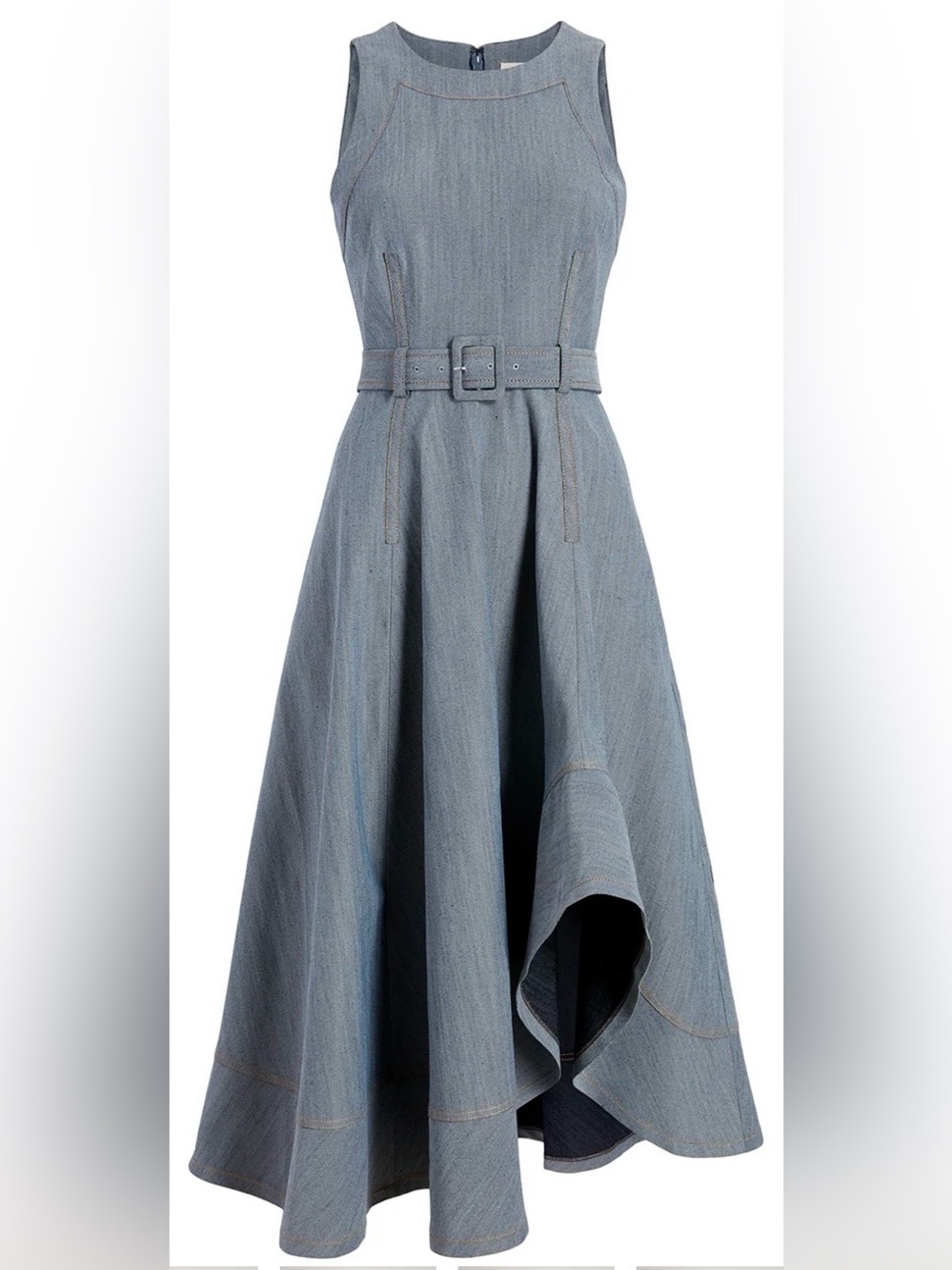 CINQ A SEPT Zelda Sleeveless Jean Dress Light Indigo Size 2 NWT CURRENT